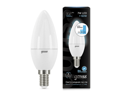 Gauss LED Candle 7w 827/840 E14 Step Dimmable