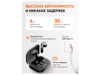 Xiaomi Redmi Buds 6 Active Черный