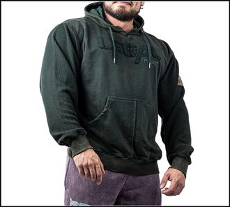 Худи 4900-864/405 Legal Power Stonewashed Bostomix зеленый камень
