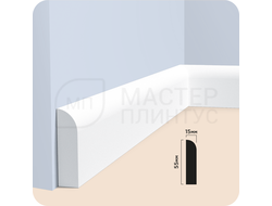 Плинтус напольный из дюрополимера солид HiWood BE55