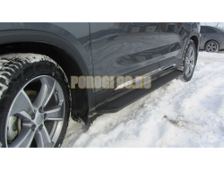 Пороги подножки "Classik Black" 1850 мм для Geely OKAVANGO I 2023-