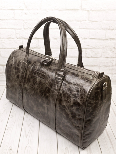 Кожаная дорожная сумка Noffo Premium brown (арт. 4018-52) черный