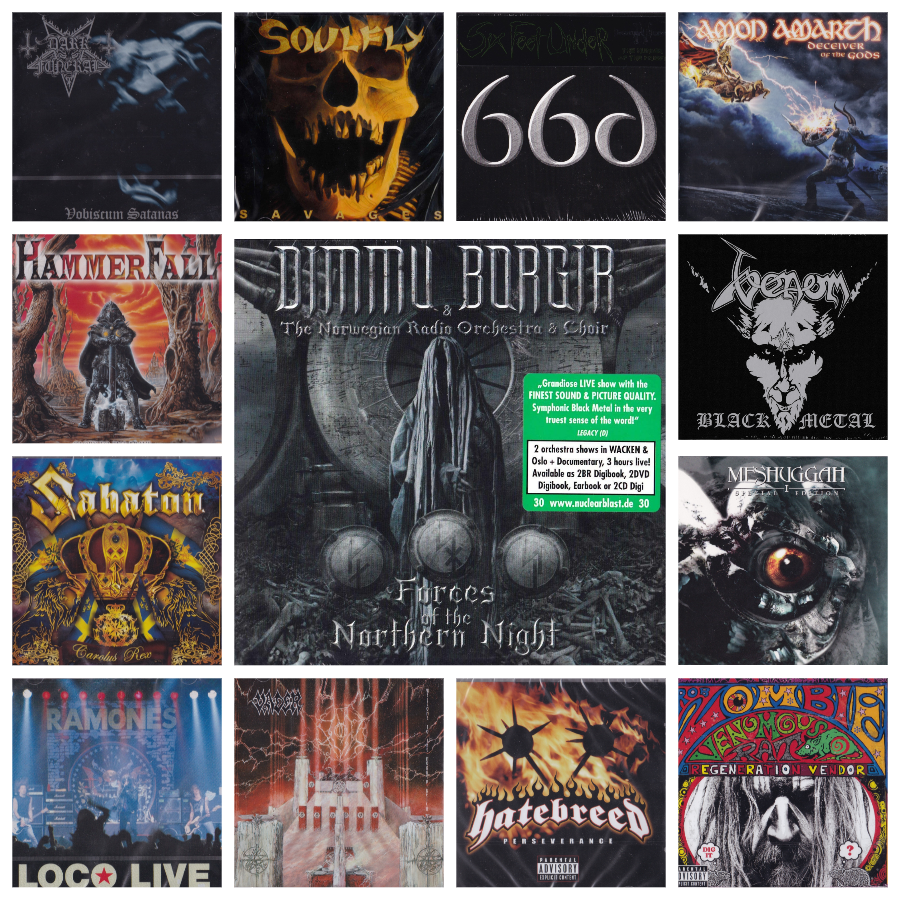 Dimmu Borgir, Hatebreed, HammerFall, Six Feet Under, Ramones, Rob Zombie, Soulfly, Dark Funeral