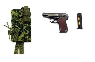 Пистолет макарова с кобурой 1/6 (78086) - Damtoys