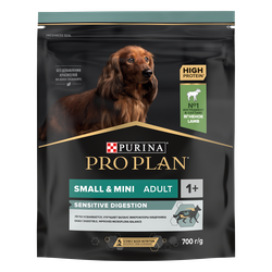 Pro Plan (Про План) Sensitive digestion для собак мелких и карликовых пород с чувствительным пищеварением с ягнёнком 700 г