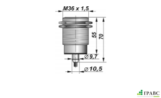 Индуктивный взрывозащищенный датчик SNI 51-12-D резьба М36х1,5