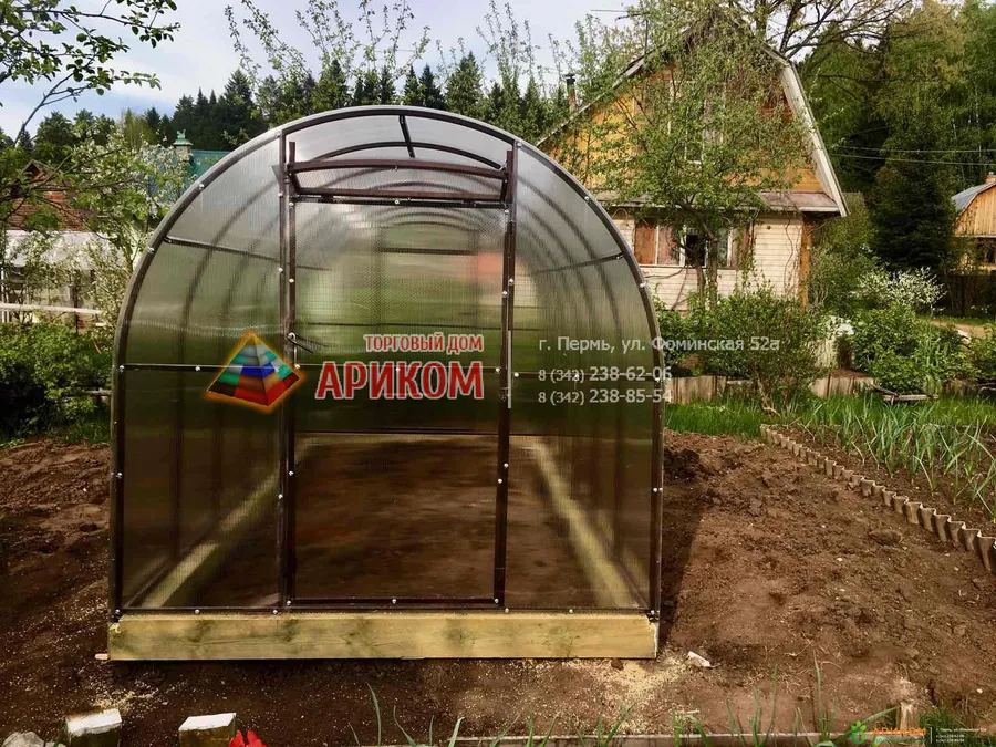 Теплицы и сотовый поликарбонат в Перми от Ариком