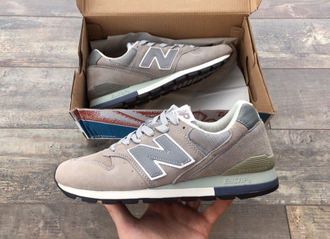 Кроссовки New Balance 996 Gray замшевые