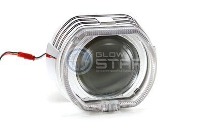 Бленда (маска) для линз 3.0 дюйма, F-Style с кольцом CREE (белый) 2 режима, 1шт