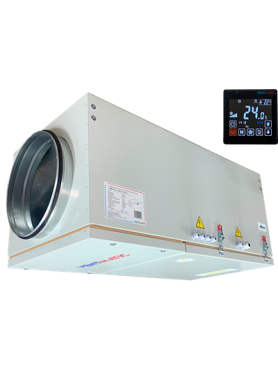 VMPU-E-1500-15.0/3-1 УСТАНОВКА ПРИТОЧНАЯ КОМПАКТНАЯ 1500м3/ч   15 кВт   3 фазы   380В