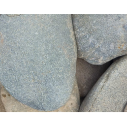 Галька плоская синяя речная, фракция 100-150 мм