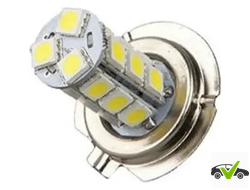 Светодиодная лампа 1109028 H7-18SMD (ПТФ/ ДХО) 5000K 12V (блистер 1 шт.) Гарантия 6 месяцев