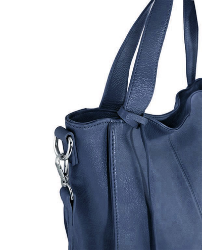 (АРТИКУЛ: 9539/82) СУМКА ЖЕНСКАЯ БОЛЬШАЯ, НАТУРАЛЬНАЯ КОЖА, СИНЯЯ, РУЧКИ И РЕМЕНЬ ЧЕРЕЗ ПЛЕЧО