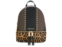 Рюкзак Michael Kors Rhea коричнево-леопардовый с лого