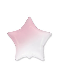 Шар звезда Градиент розовый 45 см.