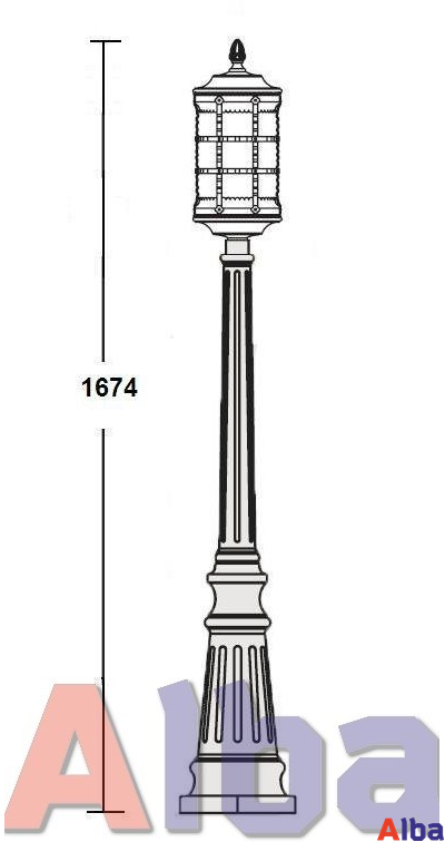 Barselona 81211 bl Парковый светильник