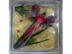 Стеклоблок декоративный Различная тематика РТ_012 (А) 19х19х8 см