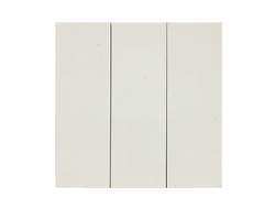 Клавиша для трехклавишного выключателя, белый сатин Rikett - 35661 MW