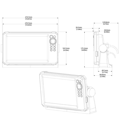 Эхолот Lowrance Eagle 9 с датчиком TripleShot HD
