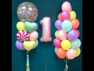 Яркий набор шаров конфетти