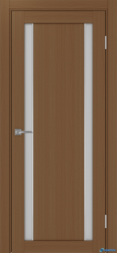 Дверь царговая экошпон Турин 522АПС.212 Орех молдинг хром SC купить в Челябинске | КВИРТЕК