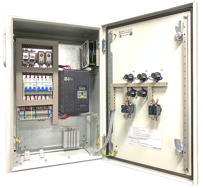 ЩИТ УПРАВЛЕНИЯ ВЕНТИЛЯТОРОМ VENTMATIC FC380-1-VR-V-M. ВСТРОЕННЫЙ ПЧ. 380В 3 ФАЗЫ