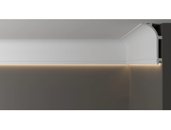 Потолочный плинтус для подсветки DECOR-DIZAYN DD520, из дюрополимера, под покраску, ударопрочный, 2 метра