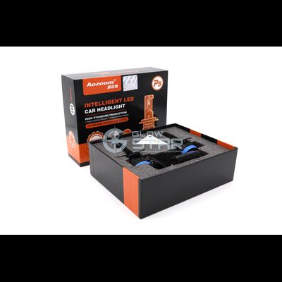 Светодиодные лампы H7 Aozoom P5 с радиатором, 12V, 35W, 6000K, чип Korea WT35