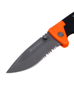 ЕРМАК Нож туристический складной 19,0(8,5х0,25)см ручка двухкомпонентная, 2 штуки