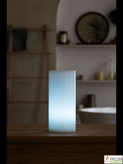 Гладкий парафиновый плафон для LED свечей - 9,2*20см
