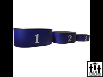 Пьедестал матрешка для награждения овальный АС-6 (размер 1 места 1000 х 650 х 540 мм) DNN