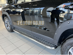 Пороги с накладным листом d53 для Haval Dargo X 2023-