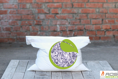 Насыпные свечи RosCandles цветной микс: белые "Бизнес" + серые "Серый" - мешок 10 кг