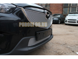 Защита радиатора Mazda CX-5 2012-2014 chrome верх PREMIUM