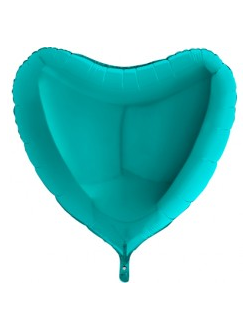 Шар Сердце, Металлик Тиффани / Tiffany