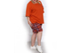 Женский летний костюм  Арт. 20608- 9804 (цвет кирпичный)  Размеры 66-80