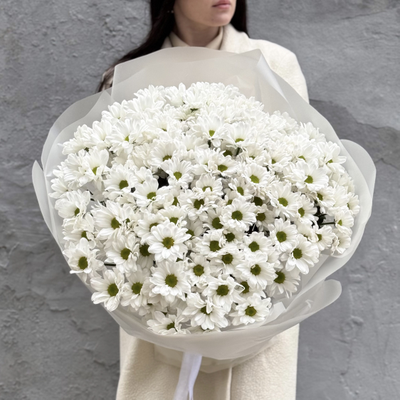 Букет из 25 хризантем