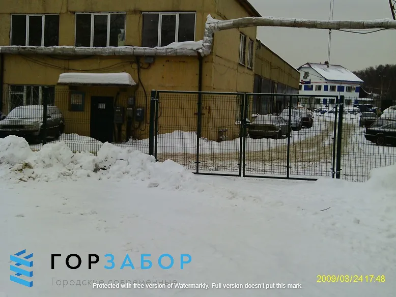 Установить решетчатый забор из 3Д панелей