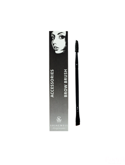 Shinewell Кисть двойная для бровей AS2 01