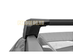 Багажная система БС6 LUX SCOUT черная на интегрированные рейлинги для AUDI Q5 I 2008-2015