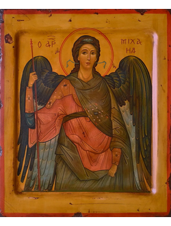 Михаил Архангел. Рукописная икона.