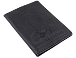 Обложка на паспорт из натуральной кожи с образом и молитвами Святителю Николаю