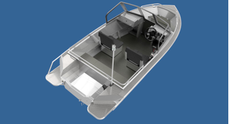 Алюминиевая лодка WELLBOAT-41-4 NEXT NS
