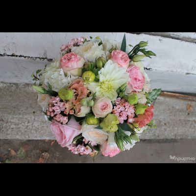 Букет невесты &amp; Бутоньерка № 1342