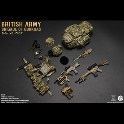 Боец бригады гуркхов Британской армии - Коллекционная ФИГУРКА 1/6 British Army Brigade of Gurkhas Deluxe Pack (26068) - Easy&amp;Simple