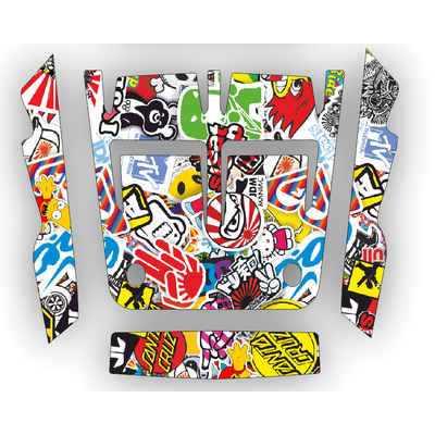 Наклейки на квадроцикл Yamaha YFZ 350 Banshee #545 stickerbomb