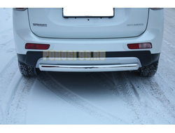 Защита заднего бампера Mitsubishi Outlander