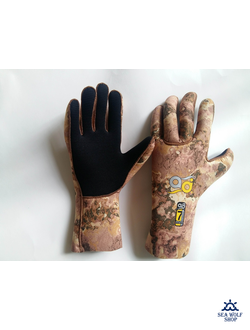 Перчатки неопреновые 5мм AquaDiscovery "Camo" ОП р.XL