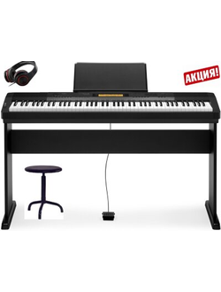 Цифровое фортепиано(электропианино) CASIO CDP-230+деревянная стойка+наушники+бархатная накидка+винтовой стульчик