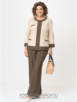 Модель: 24232.Женский классический трикотажный костюм